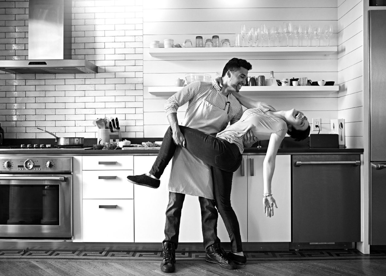 Young couple dancing